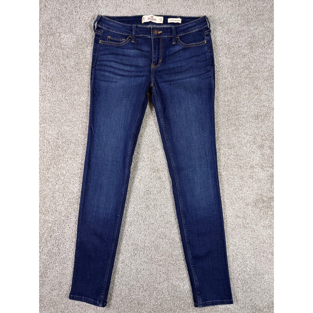 Hollister Womens Low Rise Super Skinny Jeans W27 L30 Dark Wash 5R
